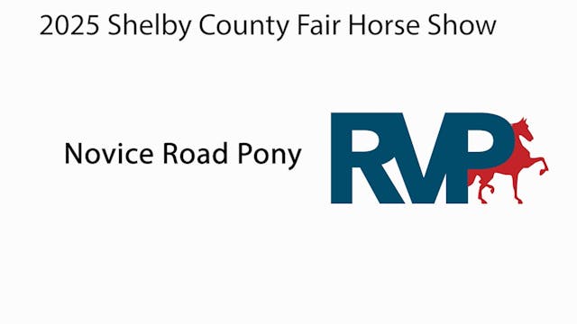 SCF25 - Class 48 - Novice Road Pony