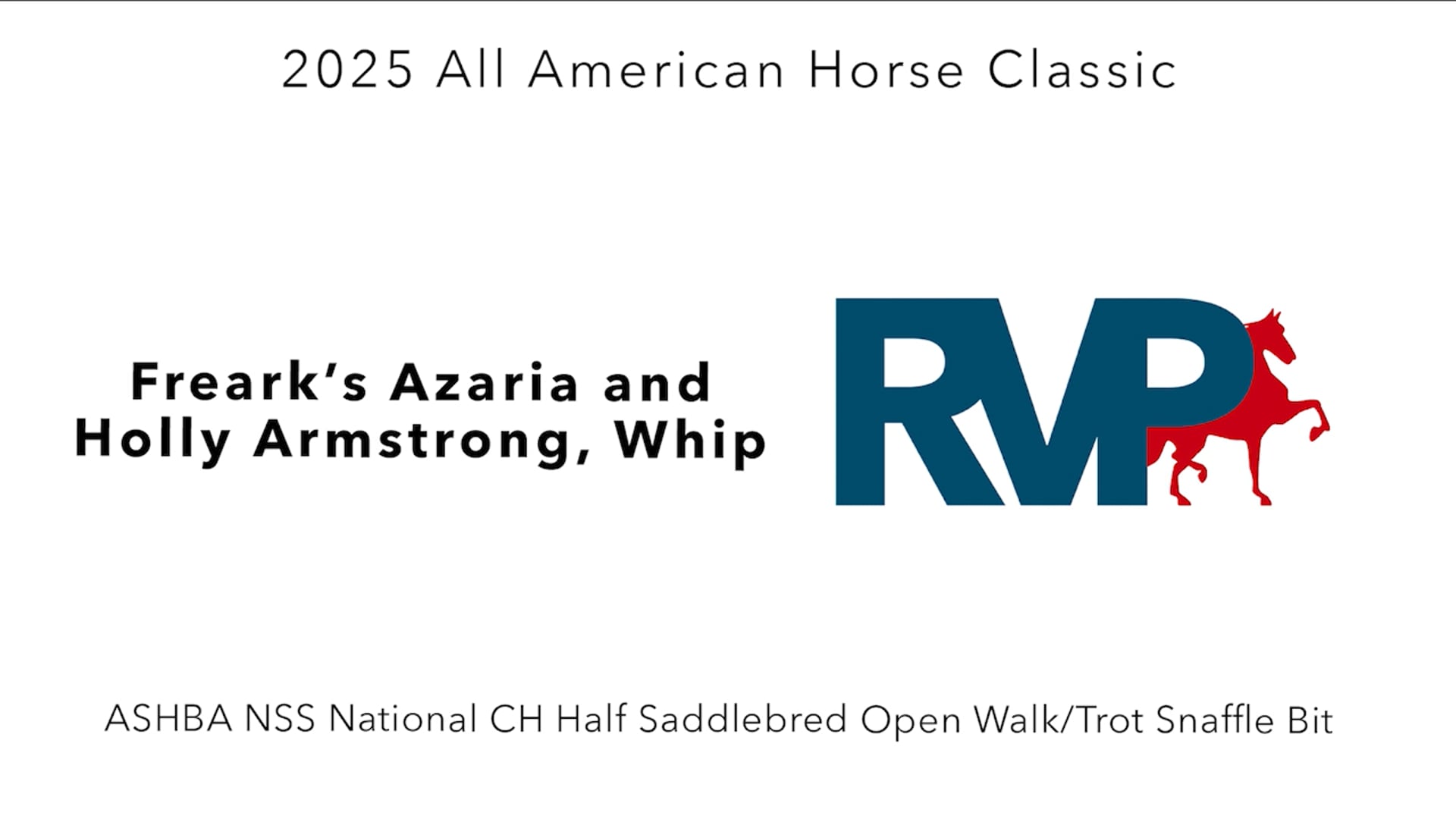 AAC25 - Class 5 - Freark's Azaria and Holly Armstrong, Whip