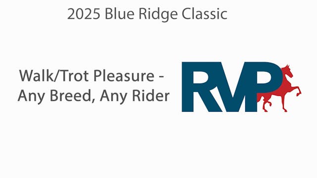 BRC25. - Class 135.1 - Walk & Trot Pl...