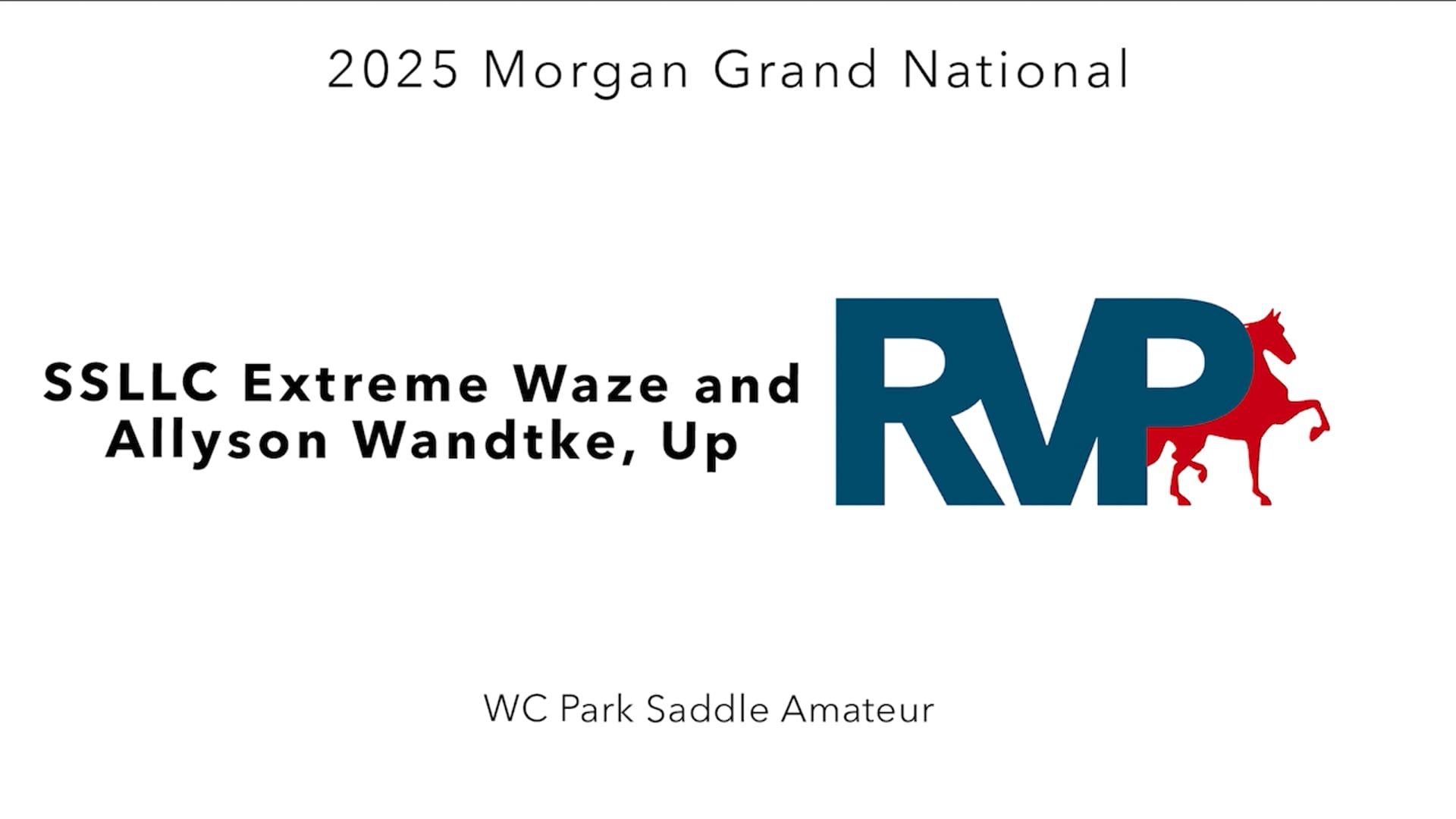 MGN25 - Class 148 - SSLLC Extreme Waze and Allyson Wandtke, Up