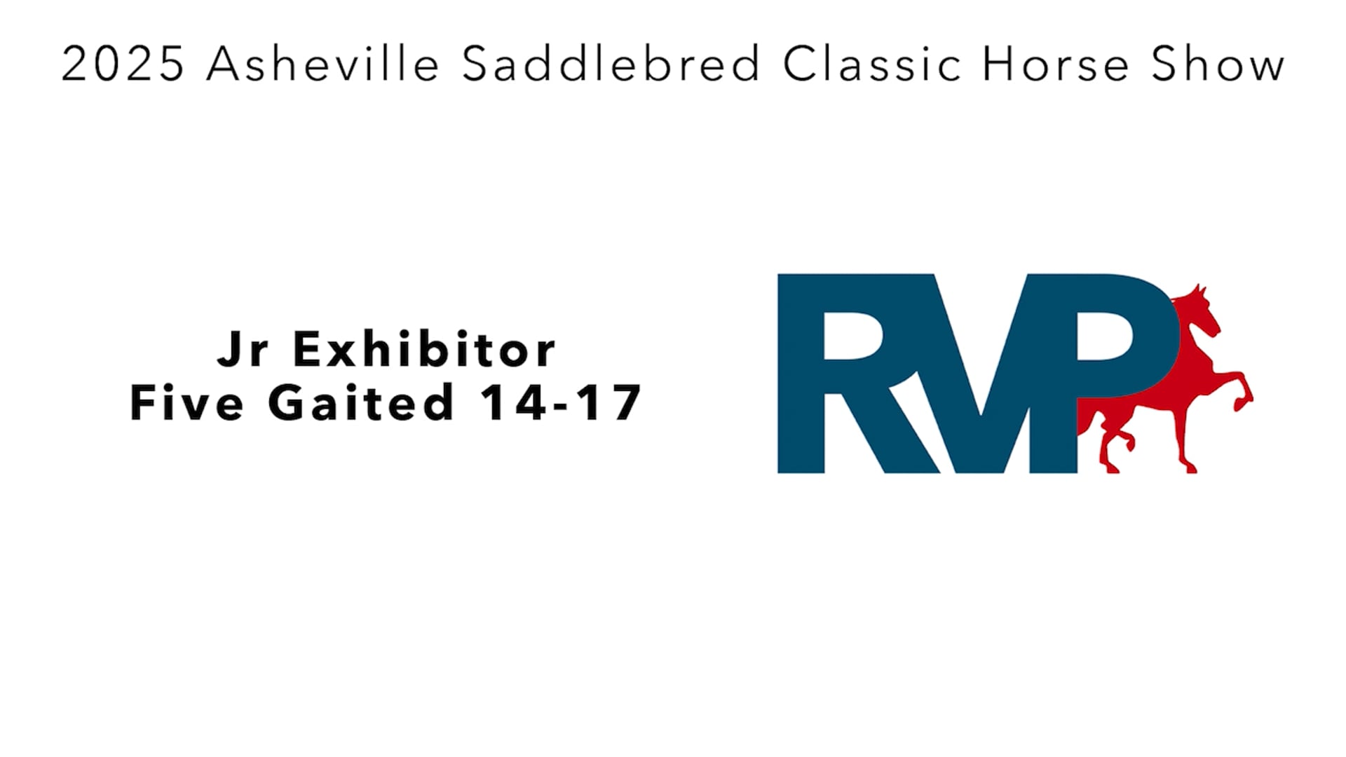 ASC25 - Class 87 - Jr Exhibitor Five Gaited 14-17