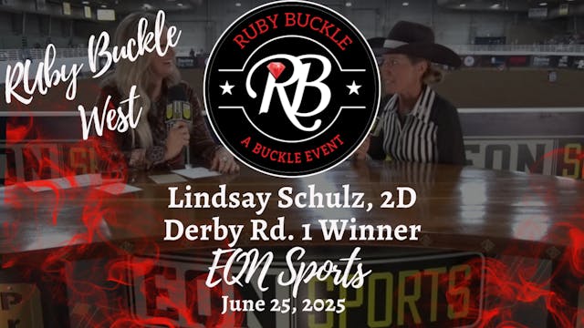 Lindsay Schulz, 2D Derby Rd. 1 Winner...