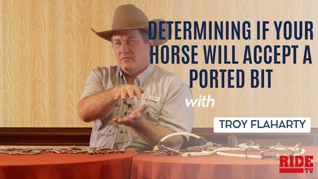 Determining if Your Horse will Accept a Ported Bit