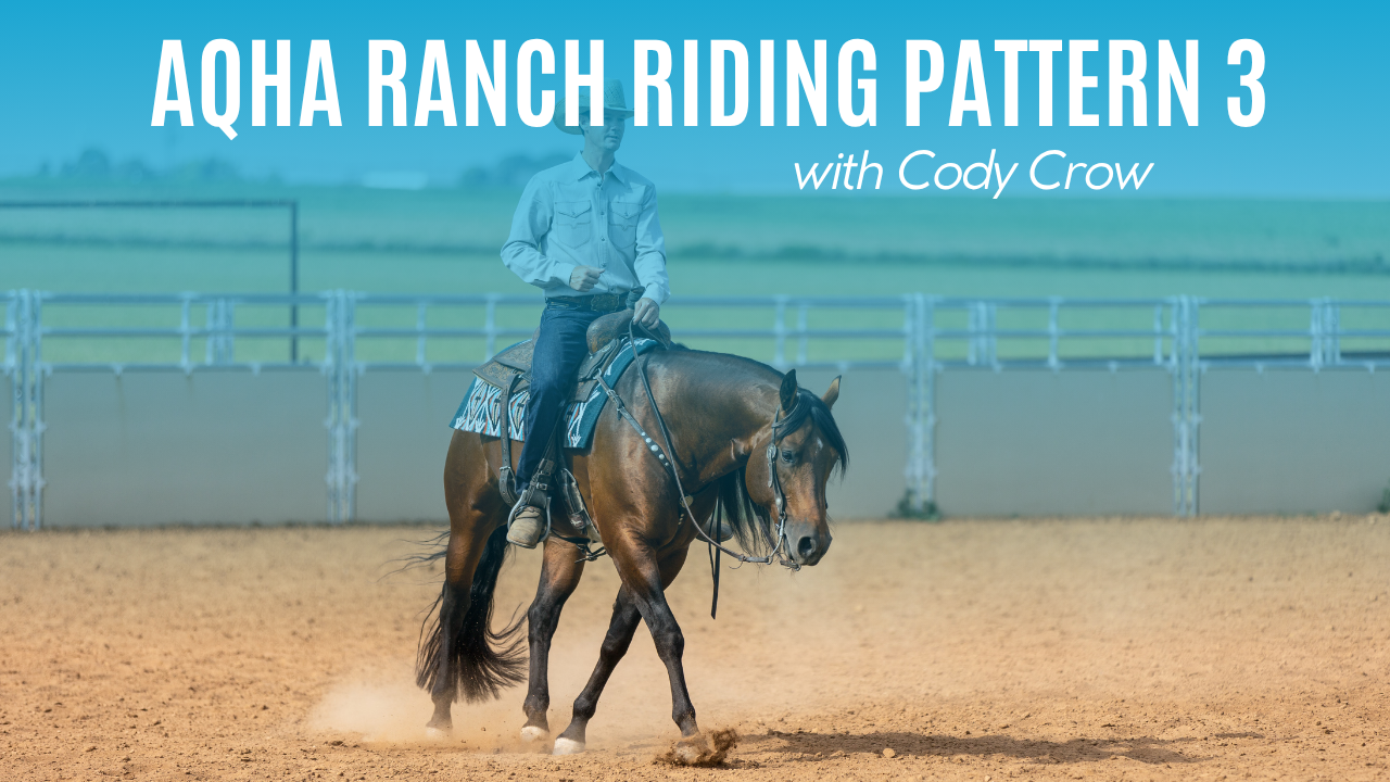 Cody Crow Rides AQHA Ranch Riding Pattern 3
