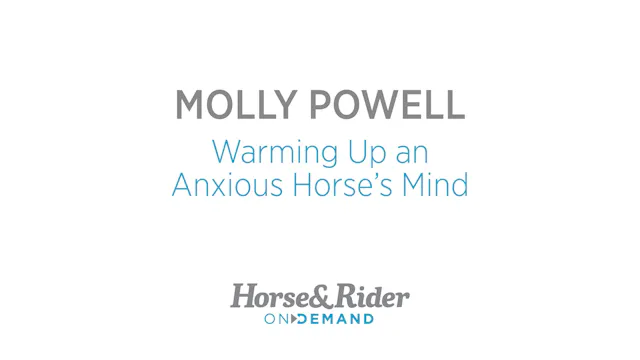 Warming Up an Anxious Horse's Mind