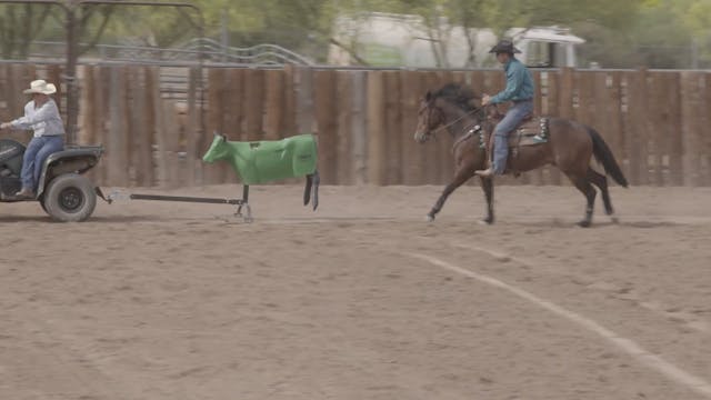 Using a Roping Dummy for Cow Horse Tr...