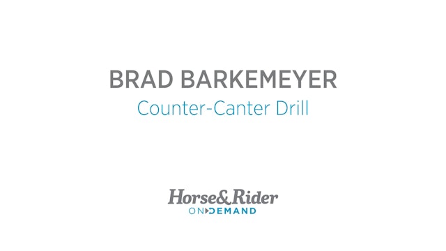 Counter-Canter Drill