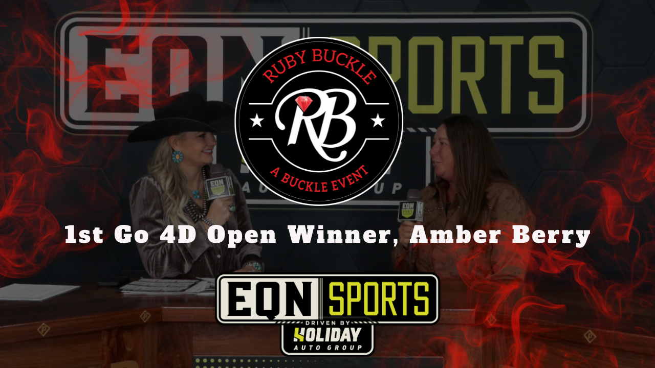 1st Go 4D Open Winner, Amber Berry | EQN Sports | Ruby Buckle West