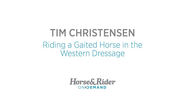 Riding a Gaited Horse in the Western ...