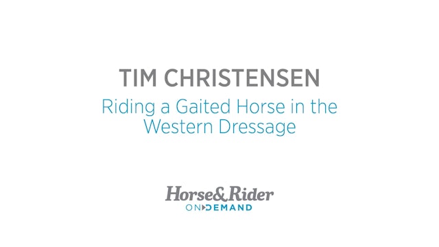 Riding a Gaited Horse in the Western Dressage