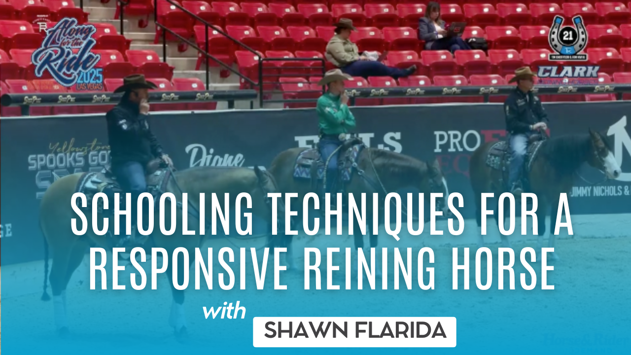 Schooling Techniques for a Responsive Reining Horse
