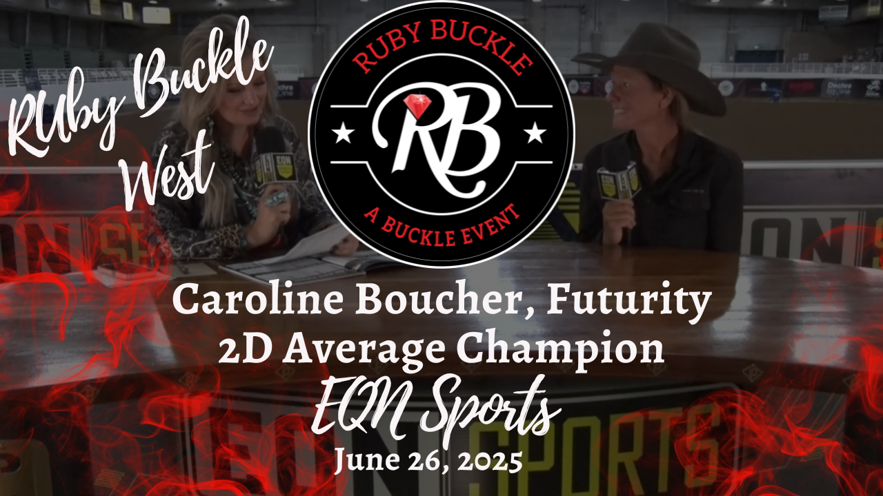 Caroline Boucher, Futurity 2D Average Champion | Ruby Buckle West | 6/26/25