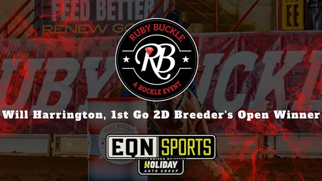 Will Harrington, 1st Go 2D Breeder's ...
