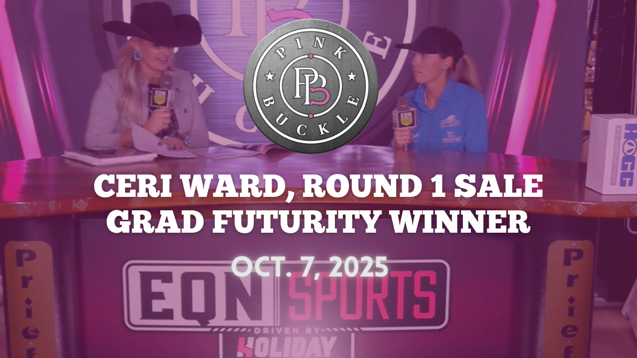 Ceri Ward, Round 1 Sale Grad Futurity Winner | Pink Buckle | Oct. 7, 2025