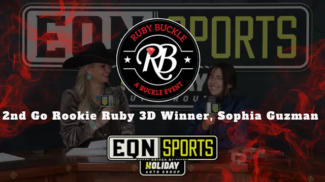 2nd Go Rookie Ruby 3D Winner, Sophia ...