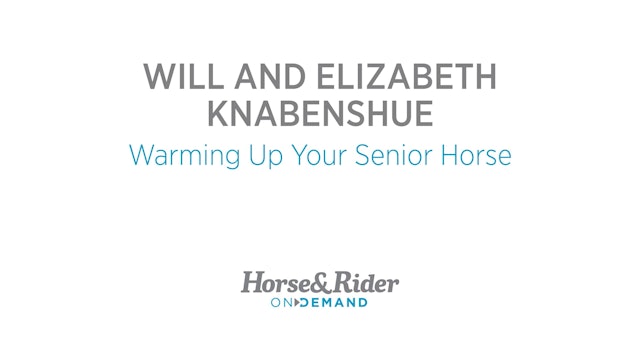 Warming Up Your Senior Horse