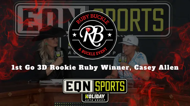 1st Go 3D Rookie Ruby Winner, Casey A...