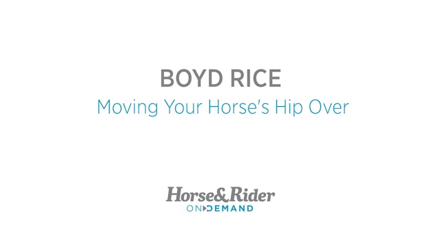 Moving Your Horse's Hip Over