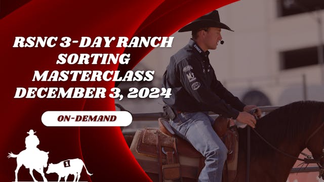 RSNC 3-Day Ranch Sorting Masterclass ...