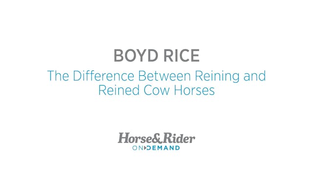 The difference between reining and re...