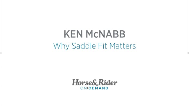 Why Saddle Fit Matters