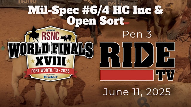Mil-Spec #6/4 HC Inc & Open Sort | Cinch RSNC World Finals | Pen 3 | 6/11/25