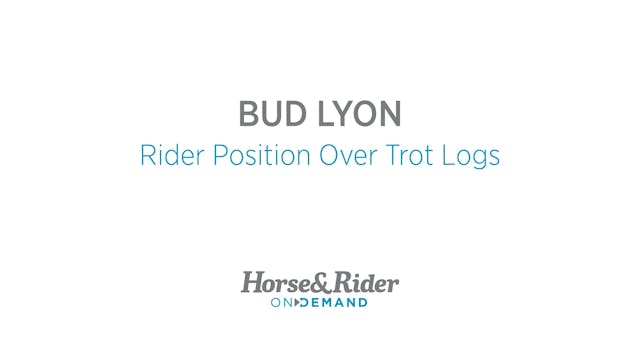 Rider Position Over Trot Logs