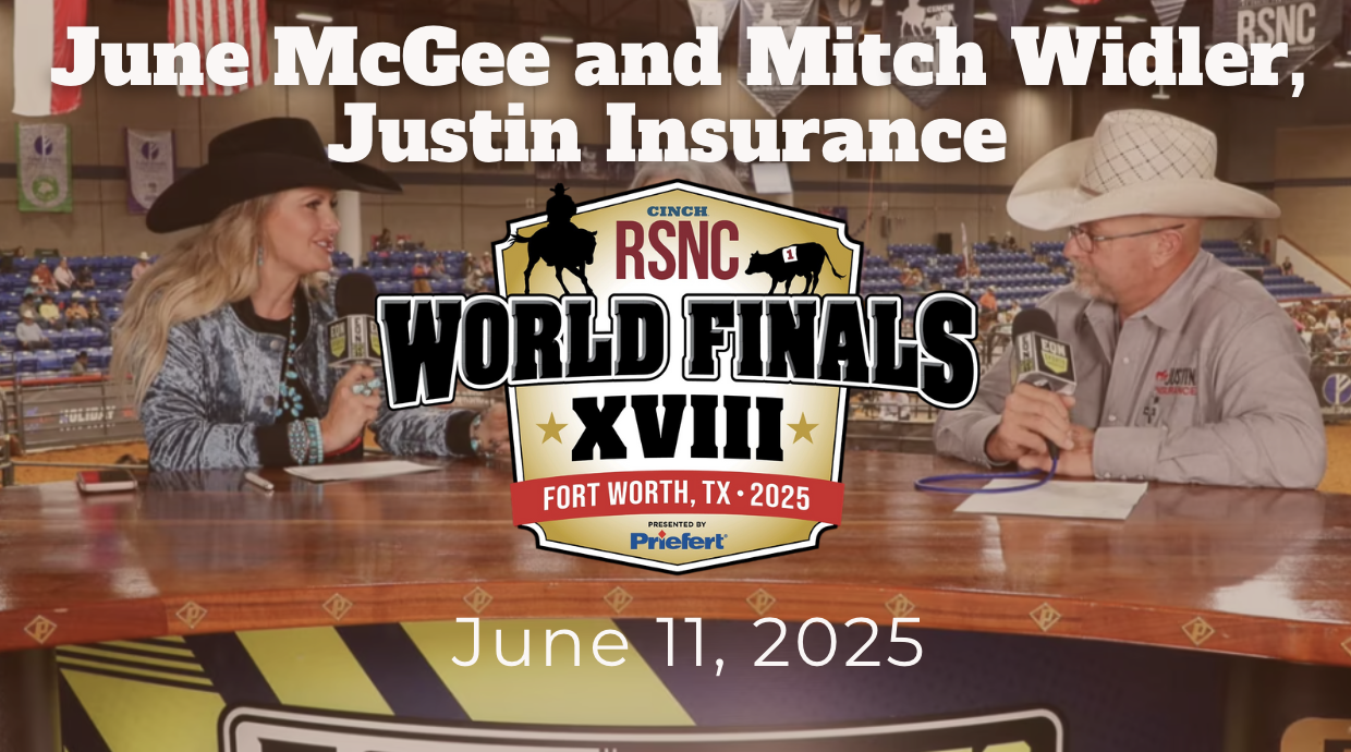 June McGee and Mitch Widler, Justin Insurance | RSNC World Finals | 6/11/25