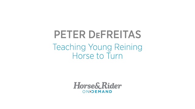 Teaching Young Reining Horse to Turn