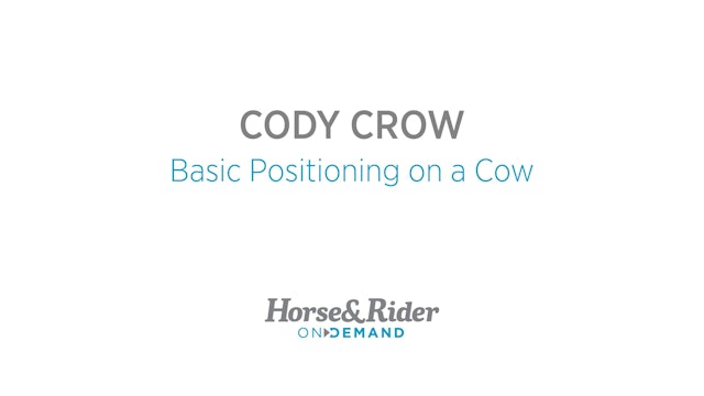 Basic Positioning on a Cow