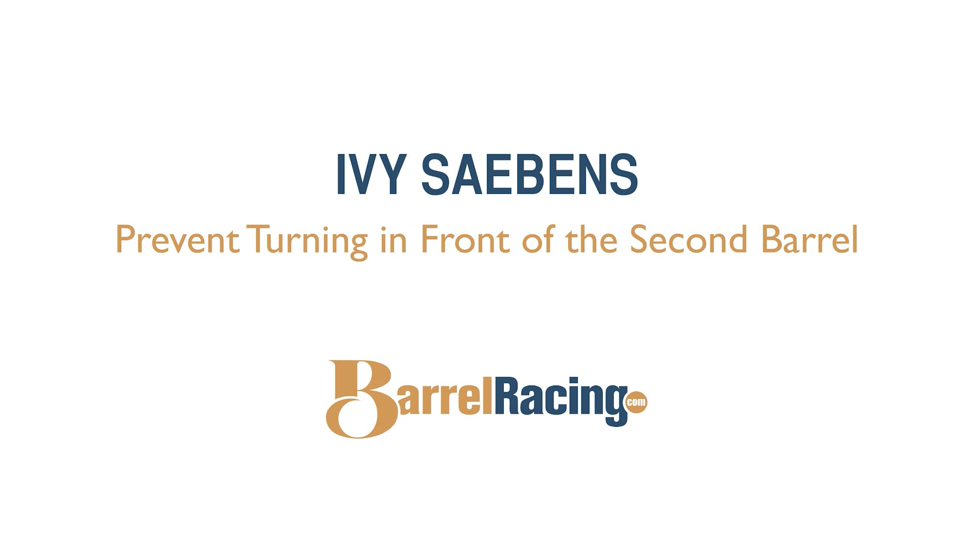 Prevent Turning in Front of the Second Barrel