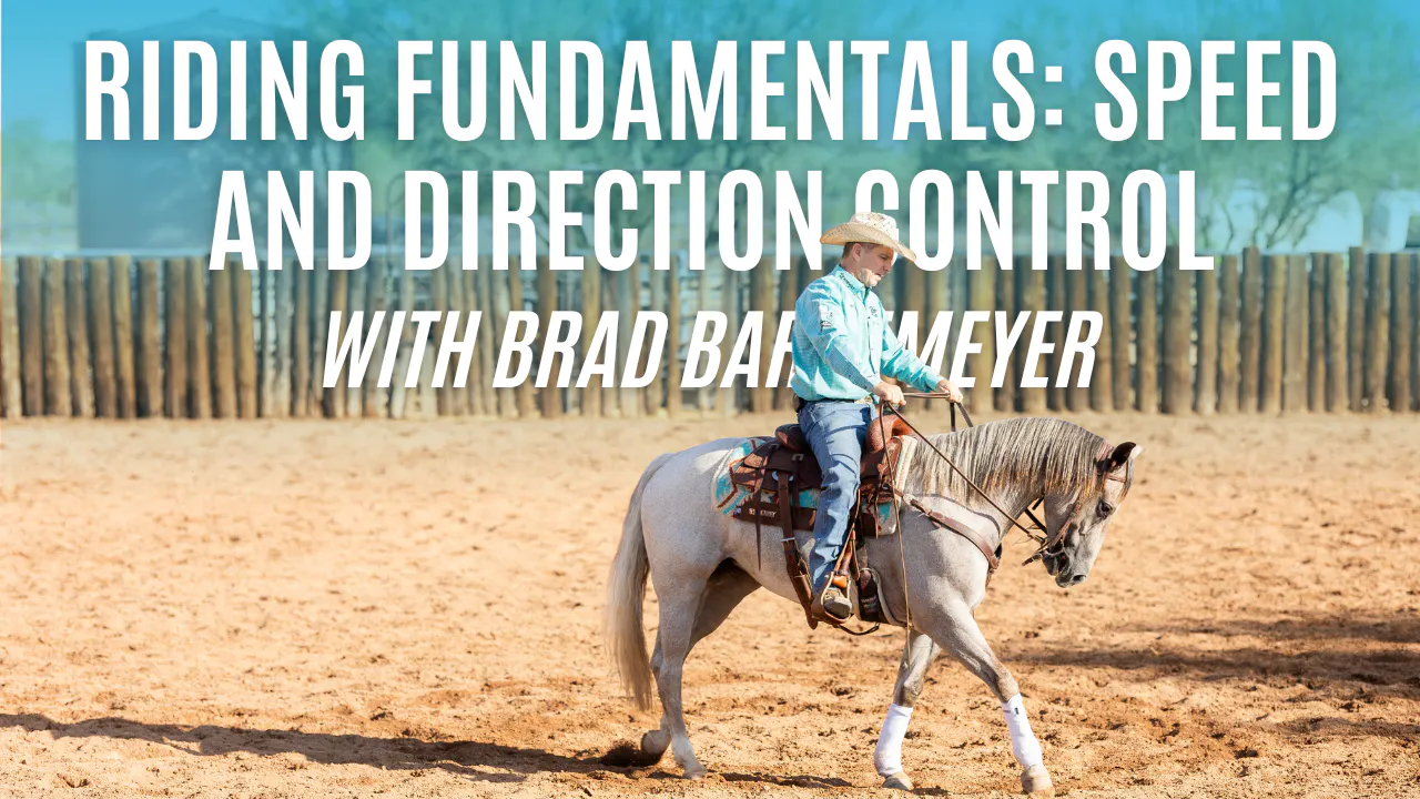 Total Control Beginner Riding Course Study Guide Riding Fundamentals: Speed and Direction Control - Brad Barkemeyer's ...