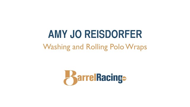 Washing and Rolling Polo Wraps