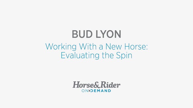 Working With a New Horse: Evaluating ...