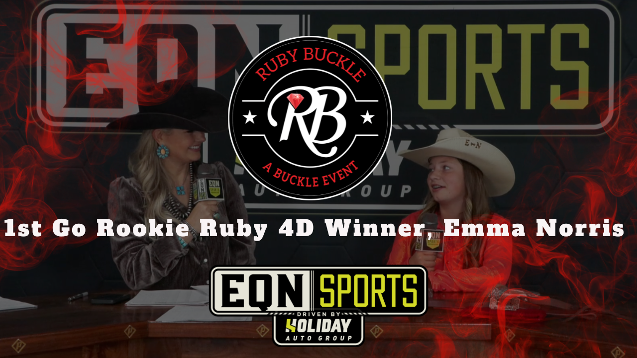 1st Go Rookie Ruby 4D Winner, Emma Norris | EQN Sports | Ruby Buckle West