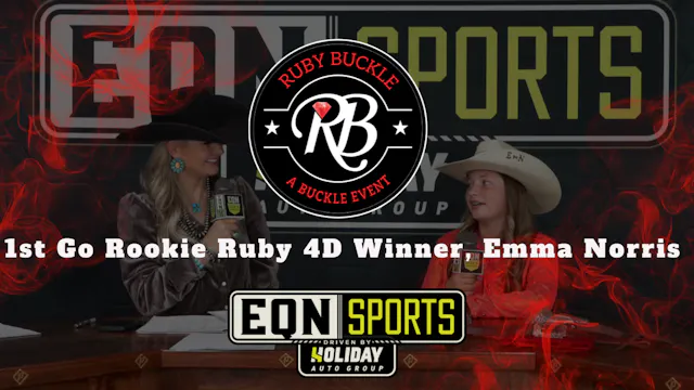 1st Go Rookie Ruby 4D Winner, Emma No...