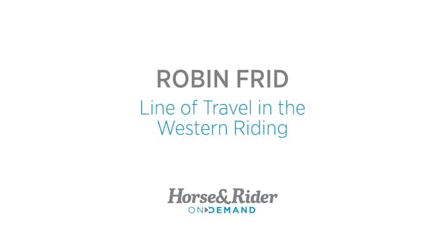 Line of Travel in the Western Riding