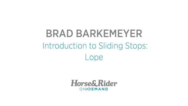 Introduction to Sliding Stops: Lope