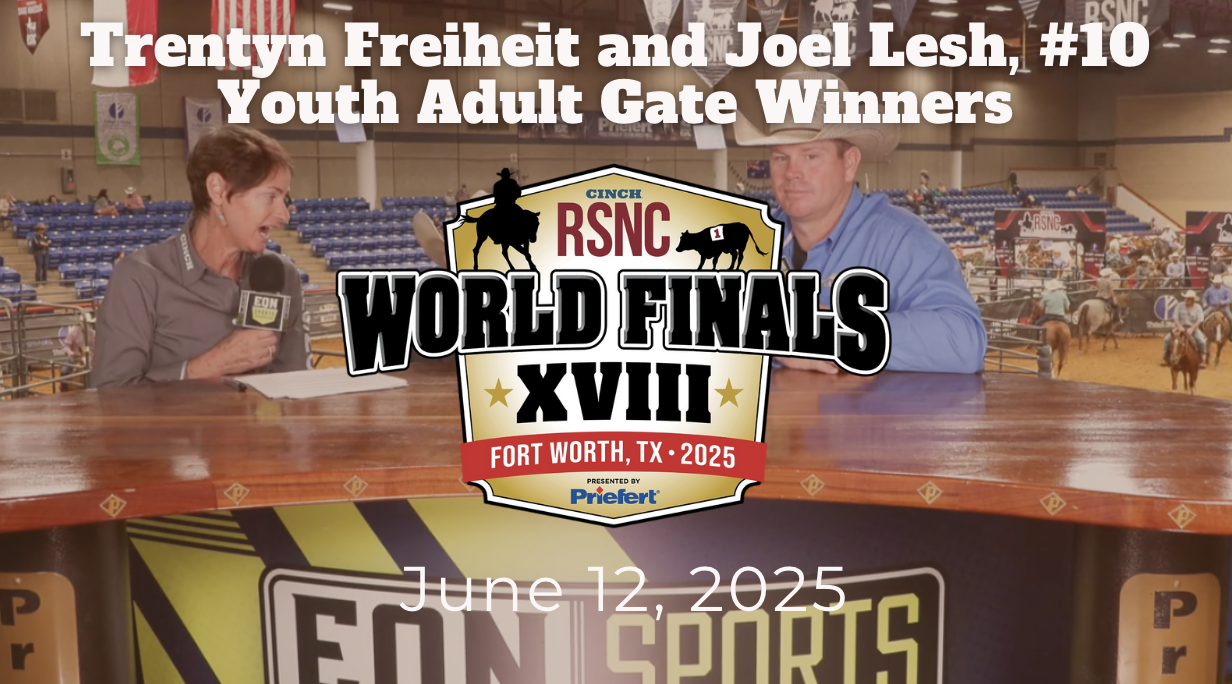 Trentyn Freiheit and Joel Lesh, #10 Youth Adult Gate Winners | RSNC World Finals