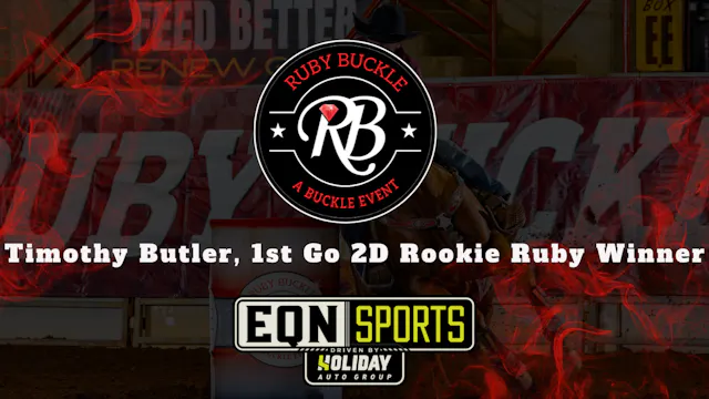 Timothy Butler, 1st Go 2D Rookie Ruby...