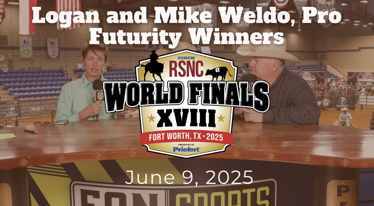 Logan and Mike Weldo, Pro Futurity Winners | Cinch RSNC World Finals | 6/9/25