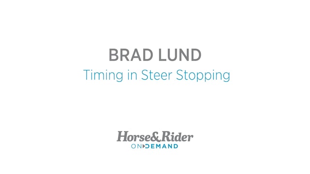 Timing in Steer Stoping