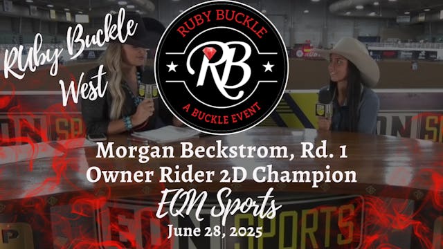 Morgan Beckstrom, Rd. 1 Owner Rider 2...