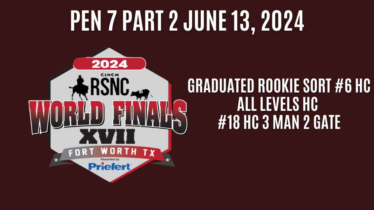 Pen 7 Part 2 | Cinch RSNC World Final...