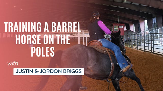 Training a Barrel Horse on the Poles