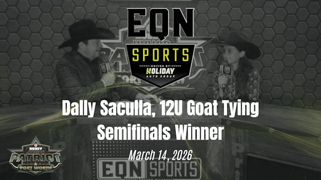 Dally Saculla, 12U GT SF Winner | EQN...
