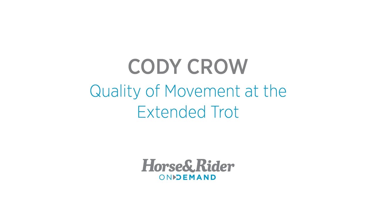 Qaulity of Movement at the Extended Trot - RIDE TV