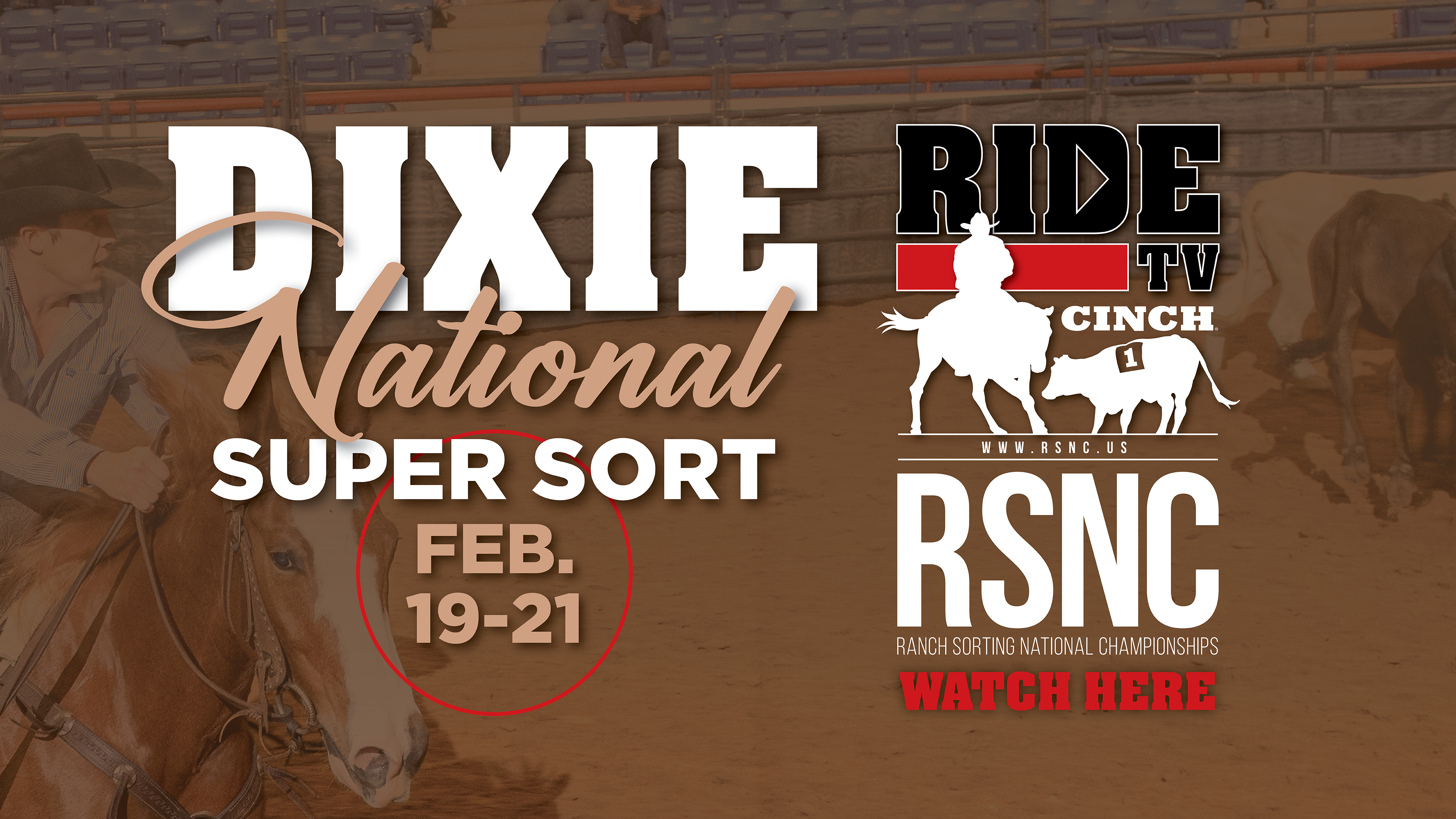 Cinch RSNC Dixie National Super Sort | Pens 1 & 2 | February 19 - 21, 2026