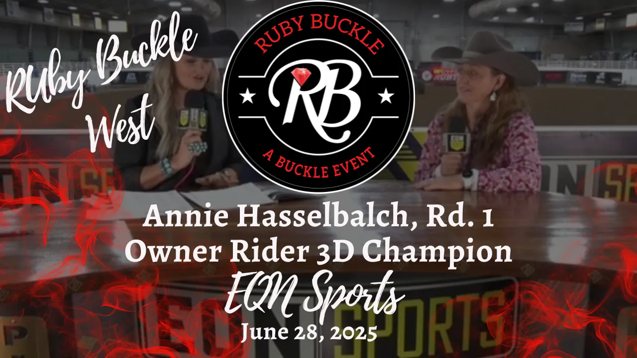 Annie Hasselbalch, Rd. 1 Owner Rider 3D Champion | Ruby Buckle West | 6 ...