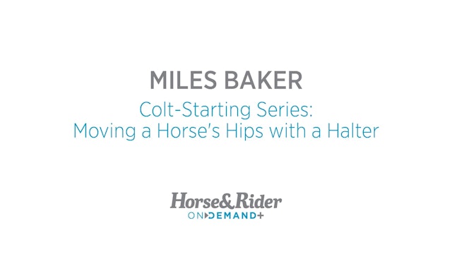 ColtStarting Series:Moving a Horse's Hips with a Halter